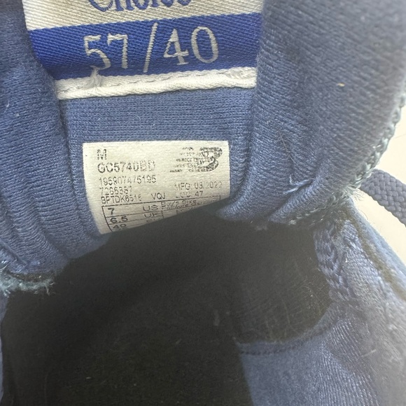 New Balance Dark Blue 57/40 Boys Size 7 - Picture 9 of 9